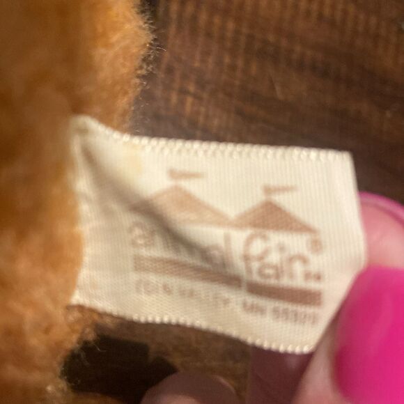 Vintage plush toys Bundle Mattel Baby Beans, wind up bear,Dankin pink elephant - Picture 9 of 14